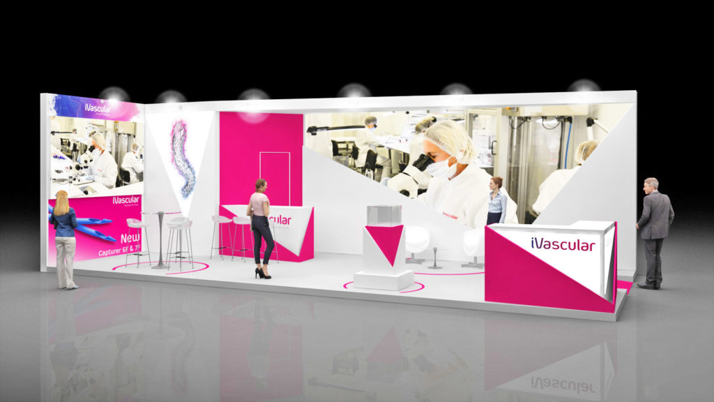 Diseño de stand IVASCULAR - EUROPCR 2019 - París