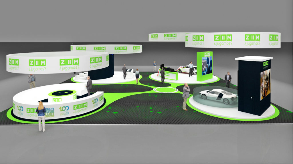 Diseño de stand ZIM - Feria del automovil 2019 - Fira - Barcelona