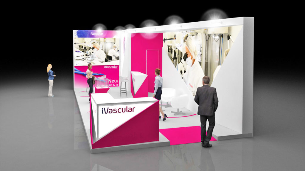 Diseño de stand IVASCULAR - EUROPCR 2019 - París